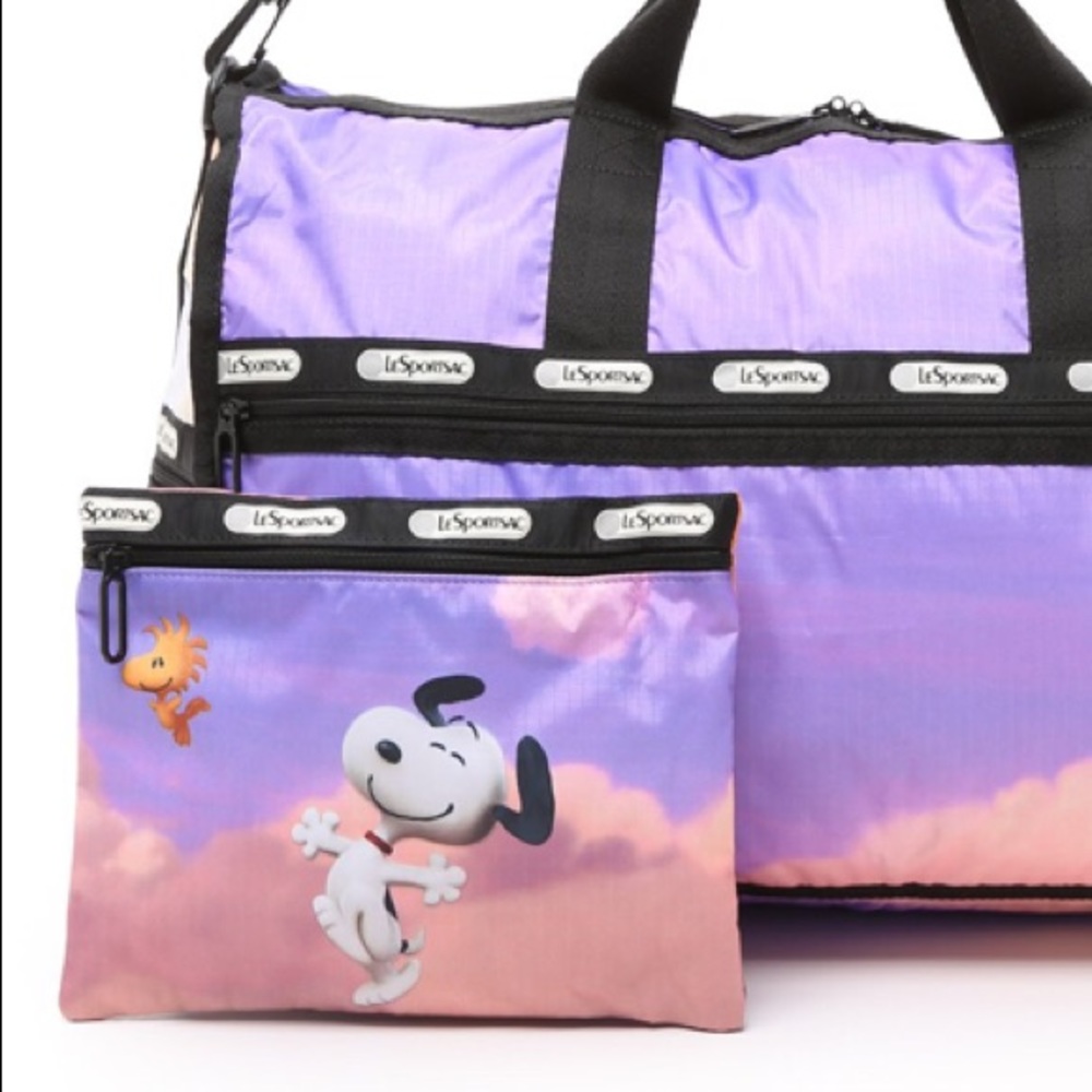 Lesportsac Snoopy Over Paris cosmetic pouch